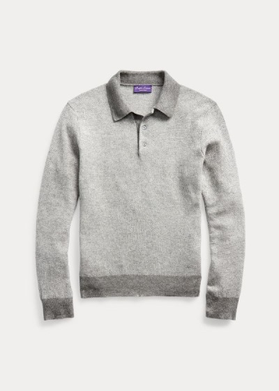 Ralph Lauren Cashmere Polo-Collar Striktrøje Herre Danmark (KPEDA5082)